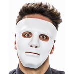 Beyaz Renk Hip Hop Anonim Jabbawkeez Dans Maskesi 18X19 Cm