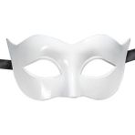 Beyaz Renk Masquerade Kostüm Partisi Venedik B Maskesi
