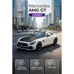 Beyaz Renkli Mercedes Benz Amg GT 1/24 Diecast Koleksiyon Maket Model Araba CHE ZHİ