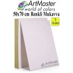 Beyaz Renkli Mukavva 50X70 Cm 5 Adet 1 Paket Renkli Sert Karton 1.0 Mm Anasınıfı Hobi Etkinlik Okul Öncesi Elişi