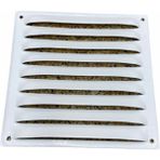 Beyaz Sabit Kanat Metal Menfez 250X250 (Beyaz)