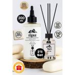 Beyaz Sabun Bambu Çubuklu Oda Kokusu 110 ml & Beyaz Sabun Yedek Likit Şişe 200 ml