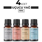 Beyaz Sabun Vanilya Bebek Pudra Esansiyel Uçucu Koku Yağı Buhurdanlık Koku Yağı 4X10 ml