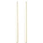 Beyaz Şamdan Mum Seti 25 cm – Dekoratif Ince Şamdan Mum, Kokusuz Parafin WAX,%100 Pamuk Fitil,