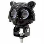 Beyaz Sarı Çakarlı Led Kedi Off Road, Motosiklet Sis Farı Çalışma Lambası 12-24V 20W