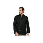 Beyaz Şef Aşçı Ceket Kol Cepli - Siyah - 3XL