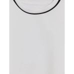 Beyaz Soft Touch Crop Kadın Spor Tişört