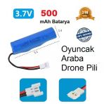 Beyaz Soket Drone Pili Oyuncak Araba Pili 14500 500 Mah Li-On 3.7V Ceptelb020878