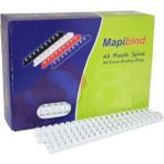 Beyaz Spiral Plastik 235-280 Sayfa Kapasiteli 28 Mm, 50'li Paket - Seçenek 1 - Ahşap - Siyah