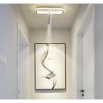 Beyaz Spotlu Oval 40X16CM 3000K Işık Rengi, Kuamndalı LED Tavan Lambası,oval Avize,modern Aydınlatma,dekoratif Işık
