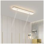 Beyaz Spotlu Oval 60X16CM 3000K Işık Rengi, Kuamndalı LED Tavan Lambası,oval Avize,modern Aydınlatma,dekoratif Işık