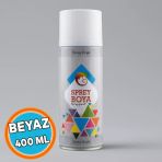 Beyaz Sprey Boya 400 Ml Metal Ahşap Beton Yüzeylere Uygun Hobi Dekoratif Amaçlı Sprey Boya