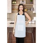 Beyaz Spunbond Kalın Kumaş ve Su Geçirmez Cepli Mutfak, Aşçı Önlüğü