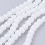 Beyaz yeşim taşı boncuk, yarı değerli taş, yuvarlak şekil, 8 mm, 100 adet, takı taşı, her boncuk, takı tasarımı takı aksesuarı, ipliğe takmak için inci