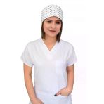 Beyaz Yıldız Desenli Cerrahi Bone B10