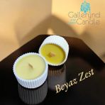 Beyaz Zest Doğal Soya Mumu Beton Mumlukta - 1 Adet