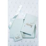 BeyazBirKutu Your Story Baby Journal Kutulu Set Anne ve Bebek Günlüğü Mint Anı Defteri