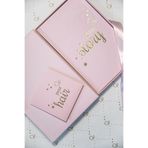 BeyazBirKutu Your Story Baby Journal Kutulu Set Anne ve Bebek Günlüğü Pembe Anı Defteri