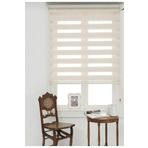 Beyazıt Tekstil Krem Bambu Zebra Stor Perde Krem 90 x 260 byzt562