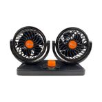 Beyaztuning 12-24 Volt 5Inç Araç Içi Fan Çift Başlıklı Oto Vantilatör
