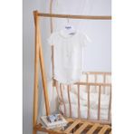 Beybek Saç Bantlı %100 Pamuk Kız Bebek Triko Zıbın 5514 - Beyaz - 0 - 3 Ay