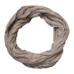 beybey® Narin kadın halka şal ipek ve pamuktan çok ince malzemeden üretilmiştir ve özel renklerde, Puantiyeli bej, ca. 150 cm x 40cm