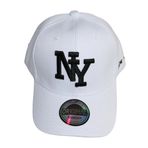 beybey NY Beyzbol Snapback Şapka New York Orijinal Şapkalar Havalı Tipler için, BaseCap beyaz, 52