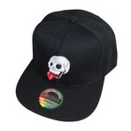 beybey Snapback kep, kafatası desenli, harika bir görünüm için havalı tasarım, TNG siyah kırmızı, 50