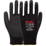 Beybi B-FLEX120 Micro Köpük Nitril Eldiven 12 Çift - Gri - Siyah - 8