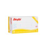 Beybi Beyaz Pudrasız Lateks Muayene Eldiveni 100 'lü Paket Large