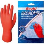 Beybi Bulaşık Eldiveni 7-7,5 Kırmızı 25 Adet - M - L
