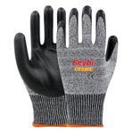 Beybi CF510C Köpük Nitril Kaplı Kesilmeye Dirençli Eldiven Beyaz\Siyah - NO: 9 - Çift