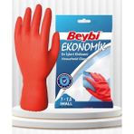 Beybi Ekonomik Temizlik Eldiveni No:10 200 Adet - Kırmızı