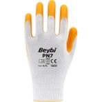 Beybi İş Eldiveni - Pn7 (Sarı-Beyaz) - 12 Çift - 10