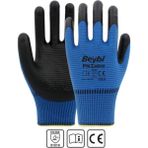 Beybi Işçi Eldiveni Nitril Zebra Mavi Siyah Çift 10 Numara 5 Çift - XL - Siyah - Mavi