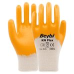 Beybi KN Flex+ No:9 Lacivert Koli Pamuk Nitril Eldiven