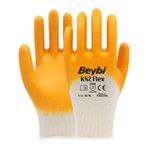 Beybi Kn2 Flex Sarı Nitril İş Eldiveni 6 Çift