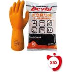 Beybi Korun Turuncu 10 Beden 10 Paket İş Eldiveni
