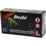 Beybi L Siyah Pudrasız Nitril Muayene Eldiveni 100LÜ (4989) - Çok Renkli