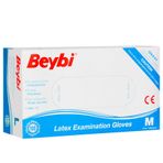 Beybi Lateks Muayene Eldiveni Pudralı Medium 100'lü Paket