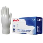 Beybi Lateks Pudralı Eldiven 100'lük Kutu S - Kutu