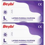 Beybi Lateks Pudralı Large 200'lü Muayene Eldiveni