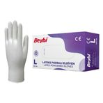 Beybi Latex Large 100 Adet Pudralı Muayene Eldiveni