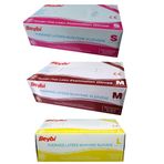 Beybi Latex Muayene eldiveni - Pudrasız - M-100