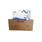 Beybi Mavi Pudrasız Nitril Muayene Eldiveni - 20 Paket - 1 Koli (medium)