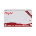 Beybi Muayene Eldiveni Lateks Pudrasız 100 Adet Beyaz - Medium / No.8