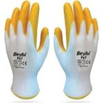 Beybi Nitril Işçi Eldiveni Sarı Pn7 No-10 XL Yırtılmaya Karşı Dayanıklı 6 Çift