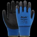 Beybi Nitril Pmk Pn5 Zebra 10 Beden 12'li Paket Mavi Siyah Eldiven