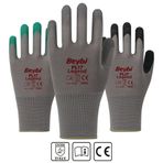 Beybi PL17 Siyah Çift Legend Polyester Örme Lateks Eldiven