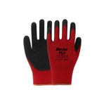 BEYBİ Pl9 Camcı Polyester Örme Lateks Işçi Eldiveni 12 Çift 10 Numara